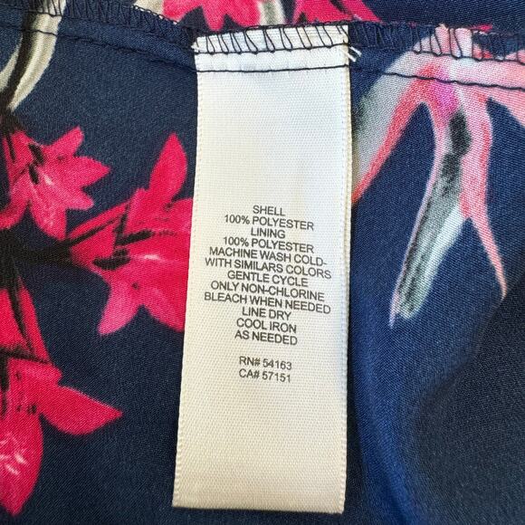 Eliza J Floral on Navy & Pink High Low Maxi Dress Women's Size XXL - Picture 13 of 15